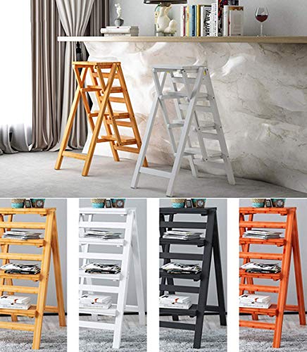 Porte-fleurs étagère ménage multifonction intérieur avec marches pliantes - 5