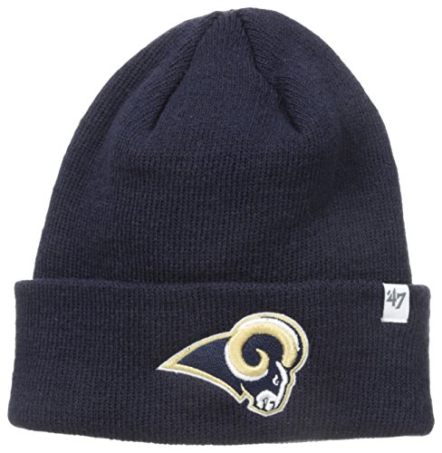 NFL St. Louis Rams '47 Raised Cuff Knit Hat, Navy, One Size
