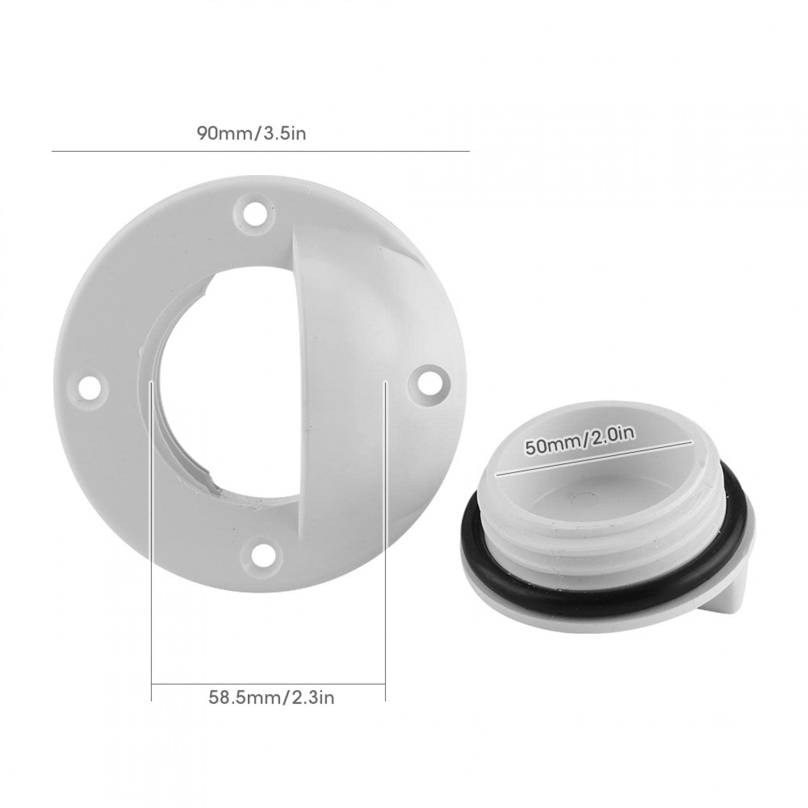 Dilwe Bouchon De Trou De Vidange 8 Pièces/ensemble Bouchon De Dalot De