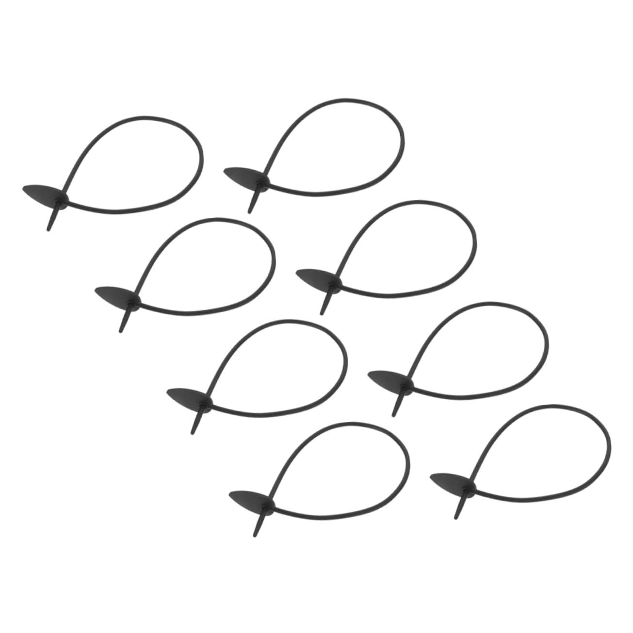 Toyvian 4 Set Fermacavi Silicone Legature Decorative per Piante E Giardinaggio Riutilizzabili E Regolabili per Supportare E Piante 8 Pezzi*4