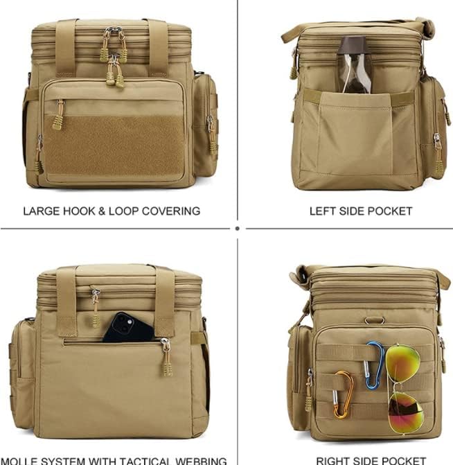 Miniatura 4 de MAxba Lonchera duradera de doble capa, lonchera grande con aislamiento expandible, bolsa enfriadora a prueba de fugas, viaje de día a la playa para