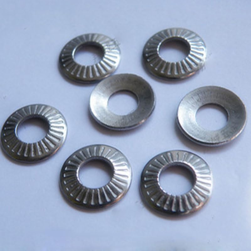 M3 M4 M5 M6 M8 Embossing Dish Washer vertical Grain Non-slip Washers - (Dimensions: M4 (25pcs))