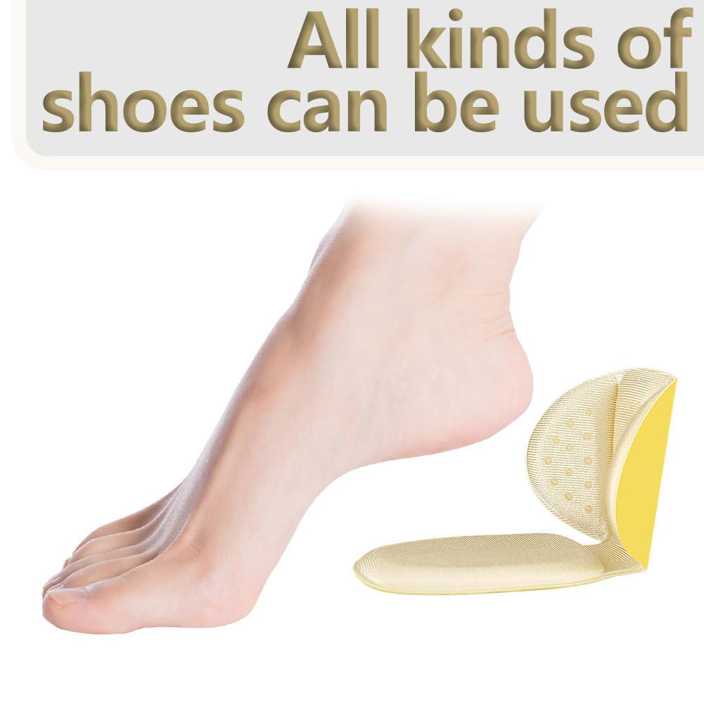 4 Pares Taloneras para Zapatos, Almohadillas para Talones para Reducir Talla, Almohadillas Antirozaduras para Zapatos, Protectores de Talón para Hombres y Mujeres