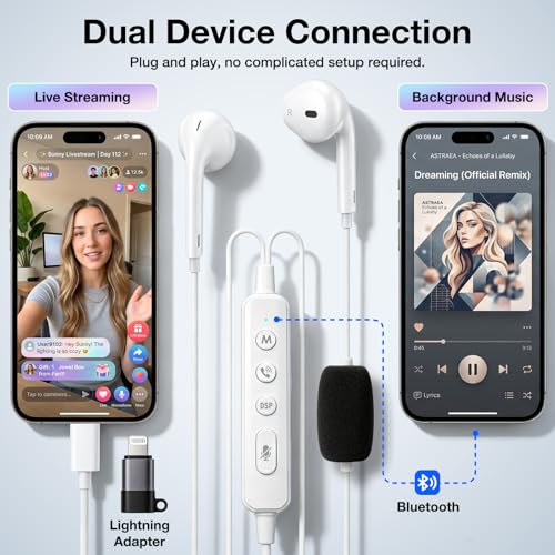 Image of KM08 Live Streaming & Karaoke Headset with Mic, Voice Changer Sound Effects