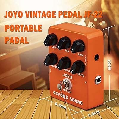 JOYO JF-23 Overdrive Built-in Noise Gate Guitar Effect Pedal and JF-22 Amplifier Simulator Distortion Pedal