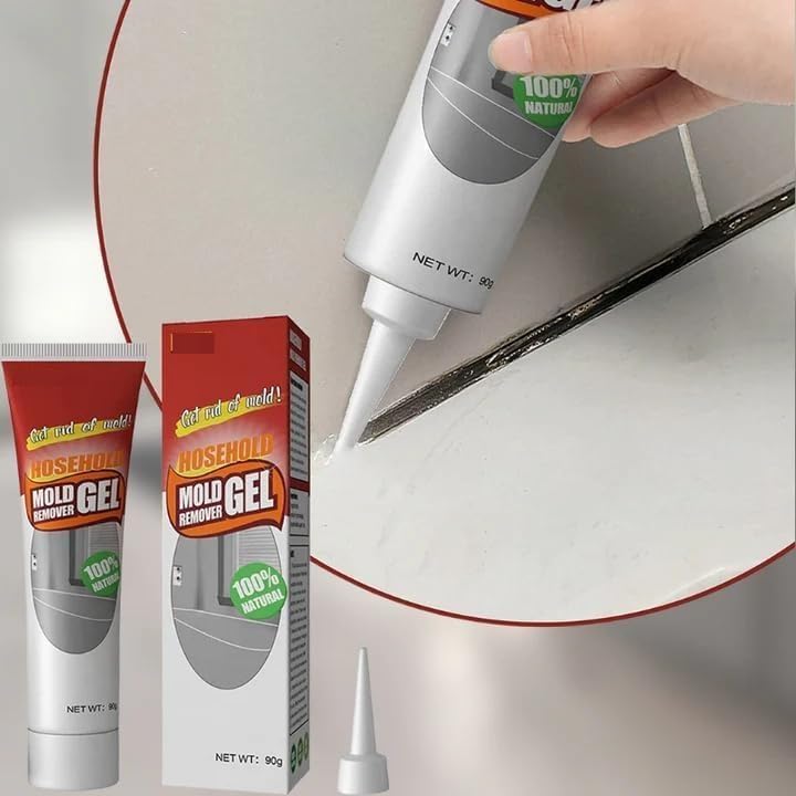 Aezta Mold Remover Gel for Wall Tiles Grout Sealant Bathroom Cleaning Home, Showers, Kitchen Sinks, Mildew Cleaner for Washing Machine Refrigerator Strips