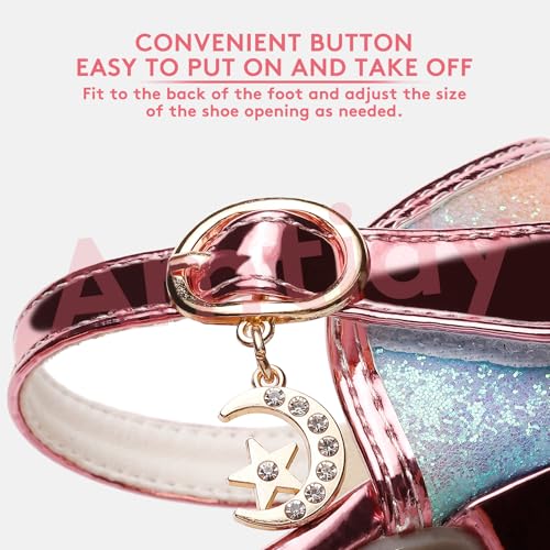 Amtidy Toddler Little Girl Mary Jane Dress Shoes - Ballet Flats for School Party Dress Shoes3