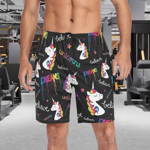 visesunny Men's Pajama Shorts Summer Comfy Sleep Shorts for Men Pjs Bottoms pants with Pockets3