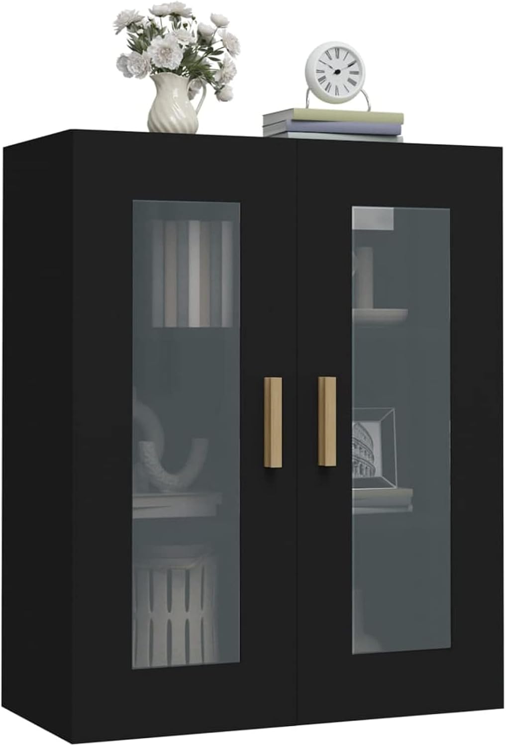 Wall Mounted Kitchen Cabinet with Doors, Hanging Wall Storage Unit for Kitchen, Living Room, Office – Wall Cabinets with Shelves, Organizer for Indoor Use,A-1