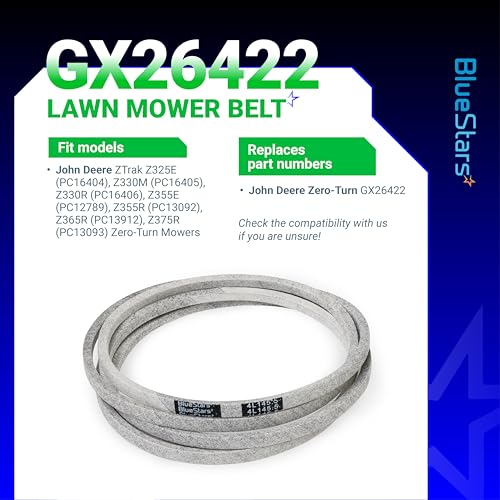 Image of BlueStars GX26422 Mower Deck Belt | Aramid Cord | 145.5 inch x 0.5 inch