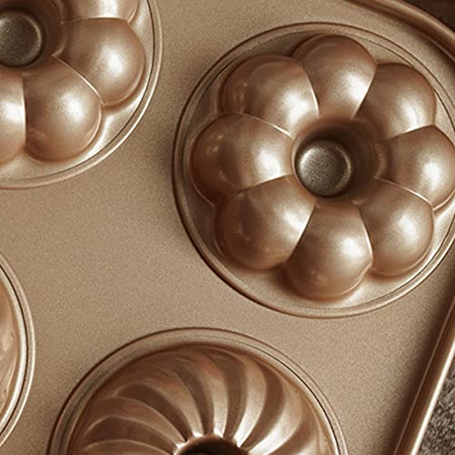 KiNeX Donut-Pfanne mit 12 Hohlräumen aus Kohlenstoffstahl