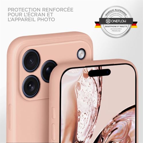 Coque silicone iPhone 17 Pro Max rose pour un style quotidien