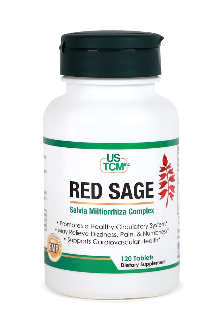 Red Sage Salvia Miltiorrhiza Complex Tablet 120 Tablets