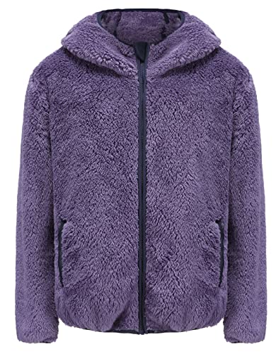 Image of Boys Girls Soft Fleece Sherpa Full-zip Jacket