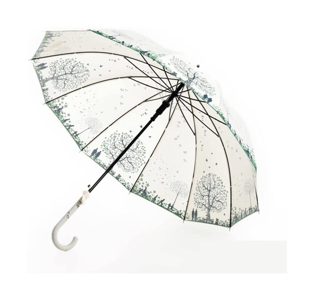 Parasol Damski 37-calowy parasol golfowy do podróży Duży parasol Wiatroszczelny Automatyczny Otwarty Parasol Deszczowy Parasolka Kobieca (Color : B, Size : 87cm)