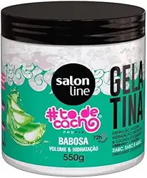 Salon Line, Gelatina Capilar, ToDeCacho, Babosa, Volume e Hidratação, Vegana - Cabelos Ondulados, Cacheados e Crespos, 550 g