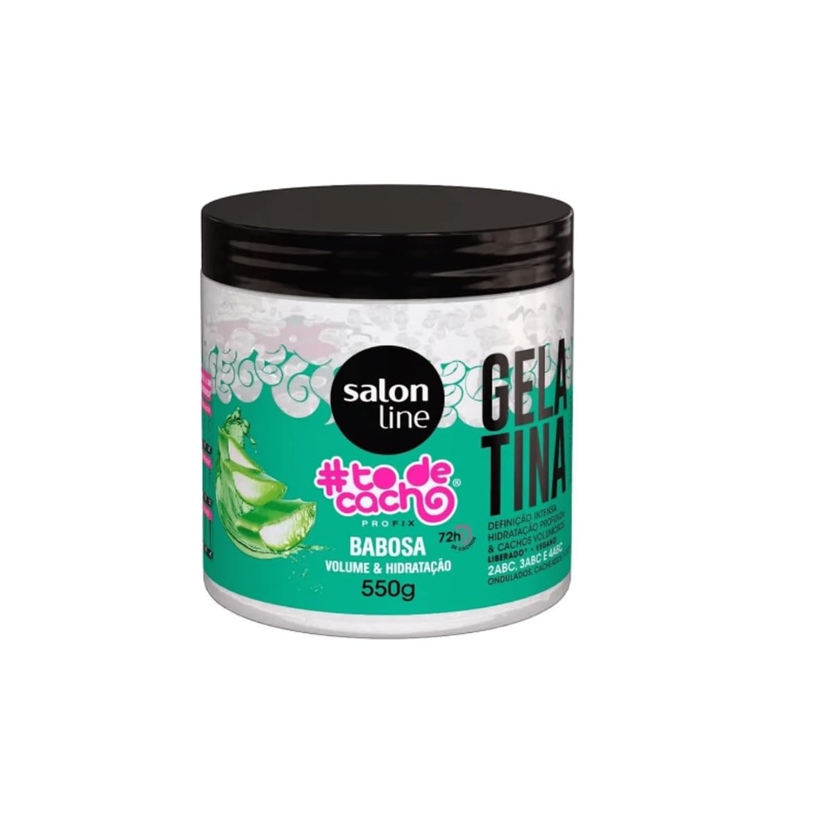 Salon Line - Linha #ToDeCacho - Gelatina Babosa 550 Gr - (#ImWithCurls Collection - Aloe Vera Gelatin Net 19.40 Oz)