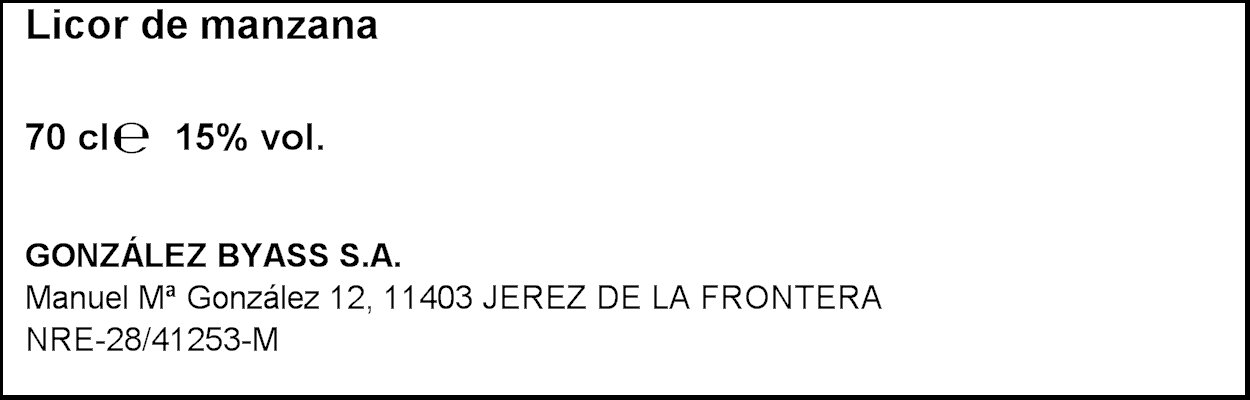 Granpomier - Licor de Manzana - 6 botellas de 700 ml - Total: 4200 ml
