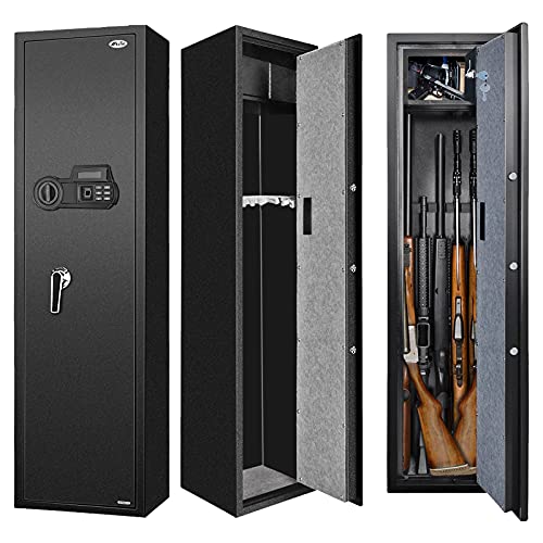 Black Friday - 60% OFF Biometric Fingerprint Gun Safe for Rifle, Upgraded Quick Access Large Rifle Gun Security Cabinet for 5-8 Rifle Shotgun Firearms with/without Scopes with Pistol Lock Box Black Friday - 60% OFF Biometric Fingerprint Gun Safe for Rifle, Upgraded Quick Access Large Rifle Gun Security Cabinet for 5-8 Rifle Shotgun Firearms with/without Scopes with Pistol Lock Box