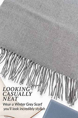Bufanda premium tacto de cachemira CALVIN & OLIVIA complemento de invierno suave 6