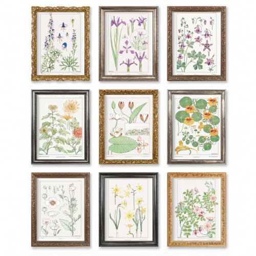 Fleurs sauvages en imprimés botaniques pour retrouver le charme d'une maison de campagne