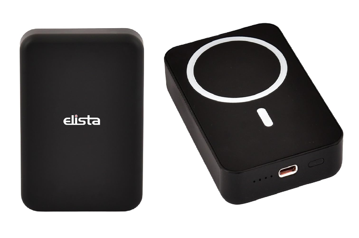 Elista PowerPulse 10000mAh Magnetic Wireless Powerbank, 15W Wireless & 20W Wired Charging for iPhone 12 & Above, Android & Other Qi Enabled Devices, Type-C Connector, Made in India,Black (ELS-PBM-101)-image-19
