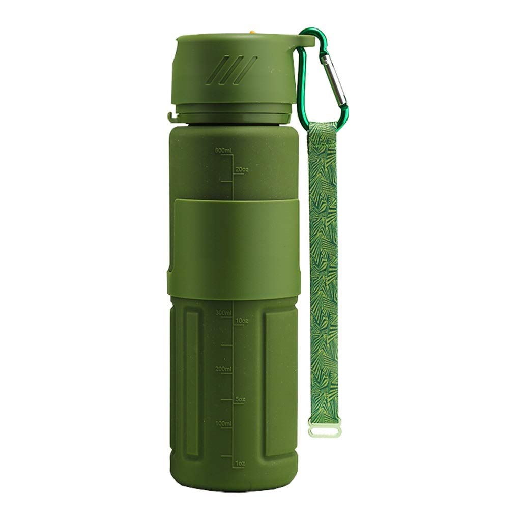 Faltbare Wasserflasche, 680 Ml Kein BPA Kieselgel Ungiftig Und Geschmacklos Draussen Männlich