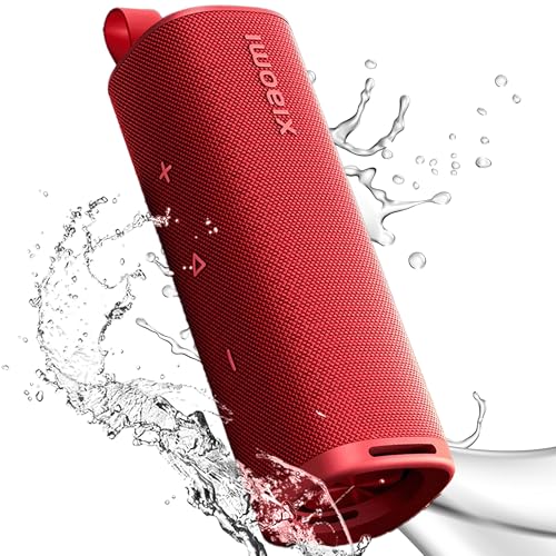 Xiaomi Enceinte Bluetooth portable (30 W), son, véritable stéréo sans fil, Bluetooth 5.4, étanche IP70, lecture longue durée, rouge