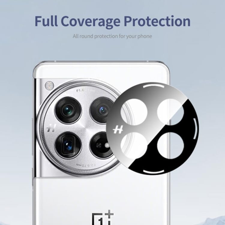Image of ZARALA Glass Camera Lens Protector For OnePlus 12 5G [9H Hardness] [6D Lens Protector ] [Easy Installation] Black (OnePlus 12 5G)
