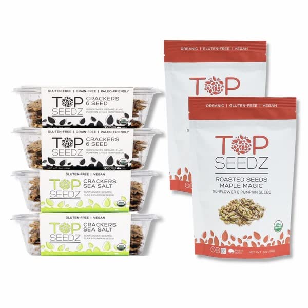 Top Seedz Deluxe Organic Gluten Free Vegan Seed Crackers