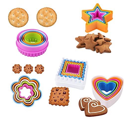 Cookie Cutter Shapes Set, 32 Pieces 6 Shapes Biscuit Cutter Shapes - Image 3