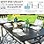 PHI VILLA 7 Piece Outdoor Dining Set for 6, 60” Rectangular Metal Steel Dining Table with Umbrella Hole & Stackable Dining Chairs for Patio, Deck, Yard, Garden