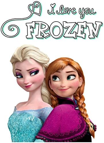 Frozen - Anna & Elsa - for Light-Colored Materials - Iron On Heat Transfer 5" x 7"