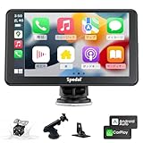🚗【Spedal CL796L ポータブルカーナビ】無線接続でCarPlayやAndroidAuto、iPhoneやAndroidのミラーリング機能をご使用いただけます！マップナビ、音楽、チャットなど，Apple CarPlay AndroidAutoに対応しているアプリを7インチIPS液晶画面で使えやすくなります。初回使用には、手動で接続する必要があります。その後、携帯電話を検知すると、自動的に簡単に接続できます。（ご注意：①無線Android Autoは、Android 11以降を搭載した携...