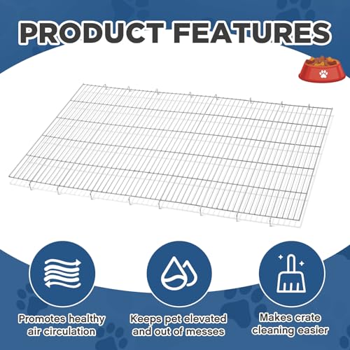 Dog Crate Divider Panel and Dog Crate Tray Set 41 inch Replacement Floor Grid Dog Crate Divider Dog Potty Tray Elevated Floor Grid for Dog Crate Pet Cages Home Dog Crate Divider Panel and Dog Crate Tray Set 41 inch Replacement Floor Grid Dog Crate Divider Dog Potty Tray Elevated Floor Grid for Dog Crate Pet Cages Home
