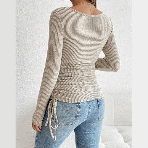 Chemisier de maternité extensible plissé anti-compression pour la grossesse - 5