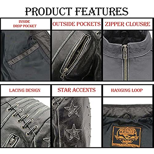 Image of Milwaukee Leather Women's 'Sporty and Elegant' Scooter Style Motorcycle Leather Rider Jacket