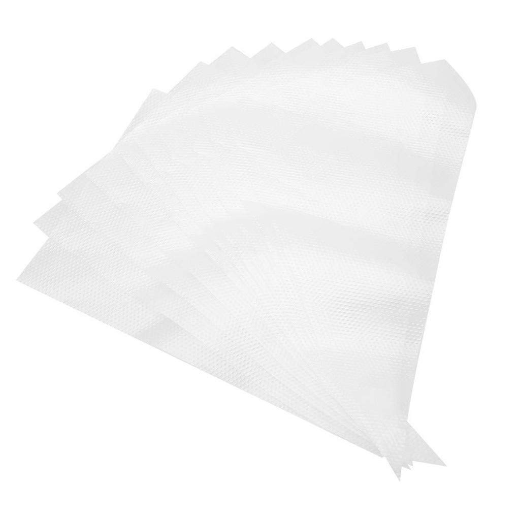 100 bolsas de decoración semi-transparentes para alimentos, paquete de pasteles desechables, bolsa para hornear, cocina, comedor y bar, juegos de utensilios para hornear con tapas