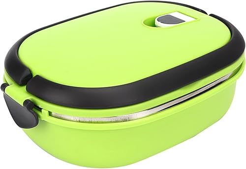 Lonchera de acero inoxidable térmico de aislamiento portátil con orificio de aire, contenedor de alimentos, tira de sellado de silicona para acampar