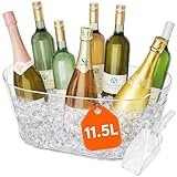 Lifewit Secchiello Ghiaccio Grande 11.5L, Porta Ghiaccio Portatile con Cucchiaio, Cestello...
