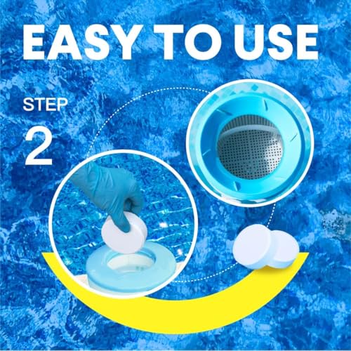 Image of PROFELIZ 2-Pack Chlorine Tablets 3 Inch for Swimming Pools, Kills Bacteria and Stops Algae, Slow Dissolving,Exclusive Protective Packaging,Pool Chlorine Tablets,2X 40 lbs Bucket,Total of 80lbs