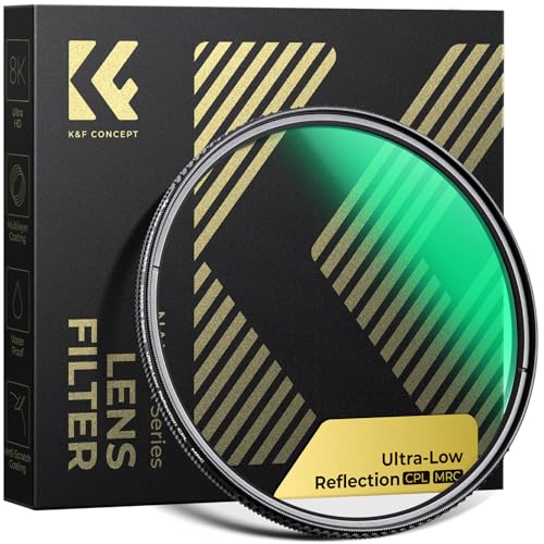 K&F CONCEPT 82mm Polarizing Filter Ultra Low Reflection Circular Polarizing CPL, Ultra Definition,...