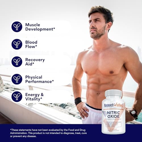 Image of Research Verified Nitric Oxide - with L-Arginine and L-Citrulline - 90 Count - 1 Bottle
