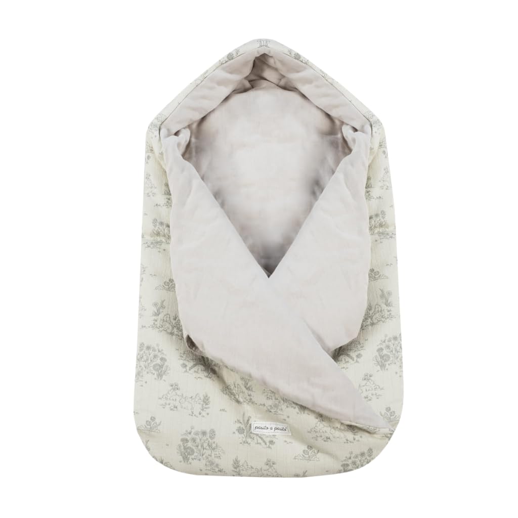 Saco Capucha Toile de Jouy Cream