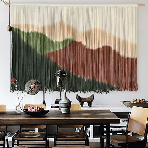 IOWER Macrame Wall Hanging Large Mountain...