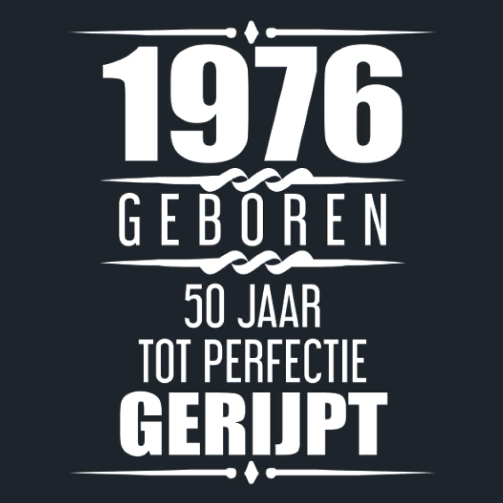 1976 Geboren 50 Jaar Tot Perfectie Gerijpt: Sarah 50e verjaardag Gastenboek | 50 jaar Gastenboek | Cadeau 50 jaar Abraham | 50 jaar verjaardag Gastenboek Goud Zwart - 60 beschrijfbare pagina's