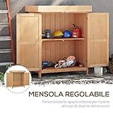 Zoom IMG-2 outsunny casetta in legno da Zoom IMG-2 outsunny casetta in legno da