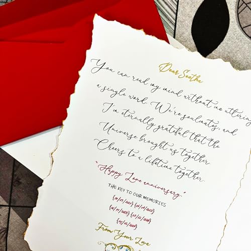 Handwritten calligraphy letter A4 size with envelope | valentine ...