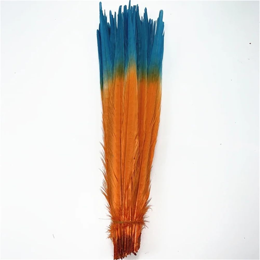 Natural Pheasant Feathers, Natural Ringneck Pheasant Craft Feathers, Pack of 100 Multicolor 40-45 cm