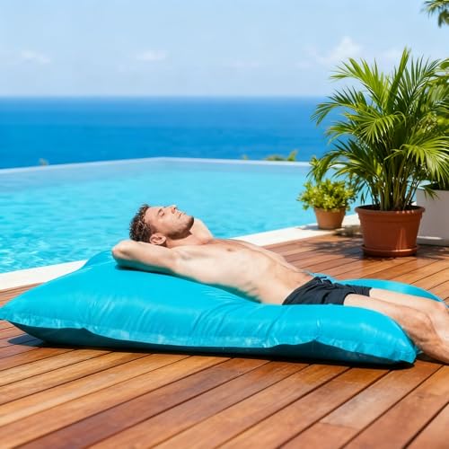 Pouf Carré Flottant For Piscine (sans Remplissage) - Fauteuils Poires D'extérieur Imperméables For Adultes - Pouf Réutilisable For Piscine, Jardin, Plage,...